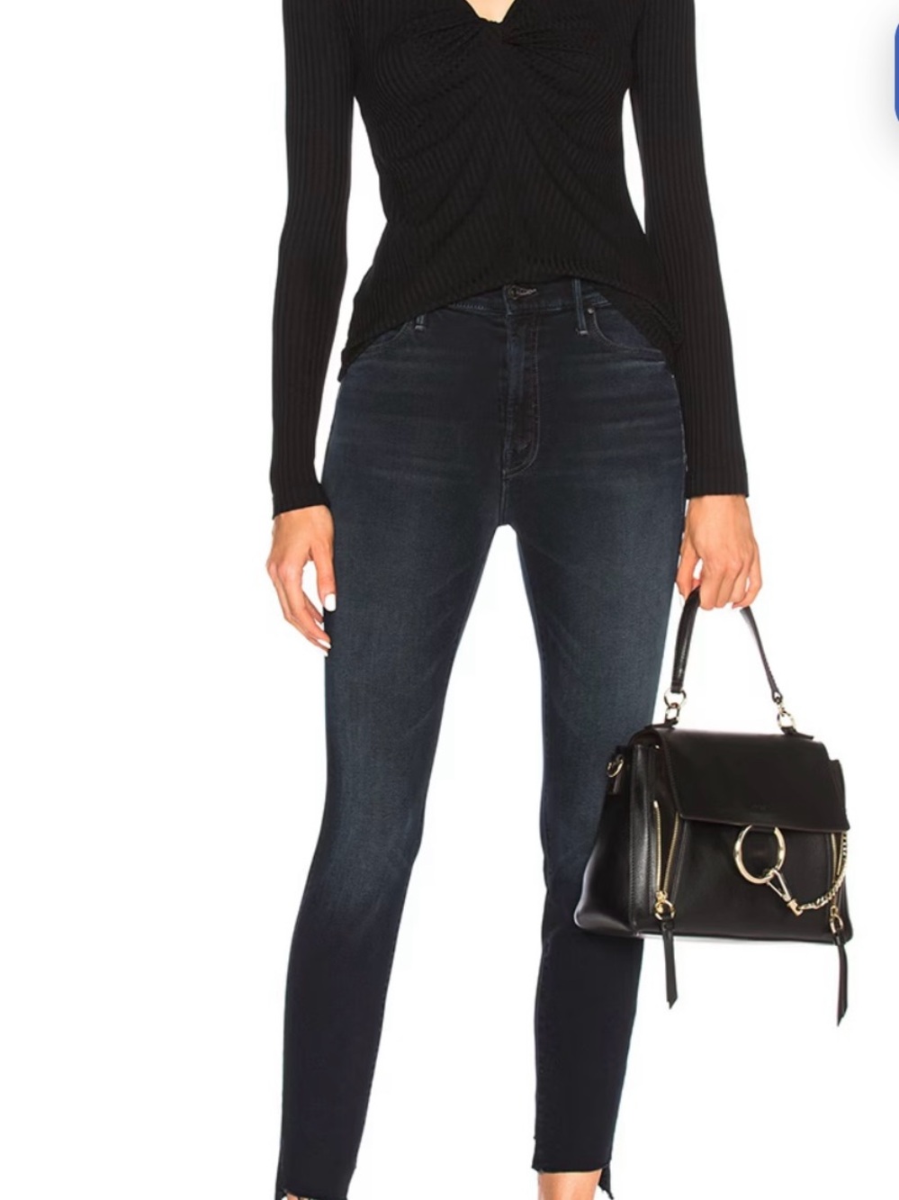 MOTHER The Stunner Zip Two Step Fray Jeans - Last Call